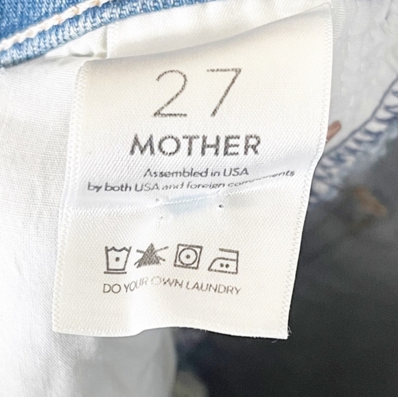 MOTHER Denim | NWOT High Waisted Rider Skimp Slim Jeans in The Confession | 27 - Picture 12 of 14